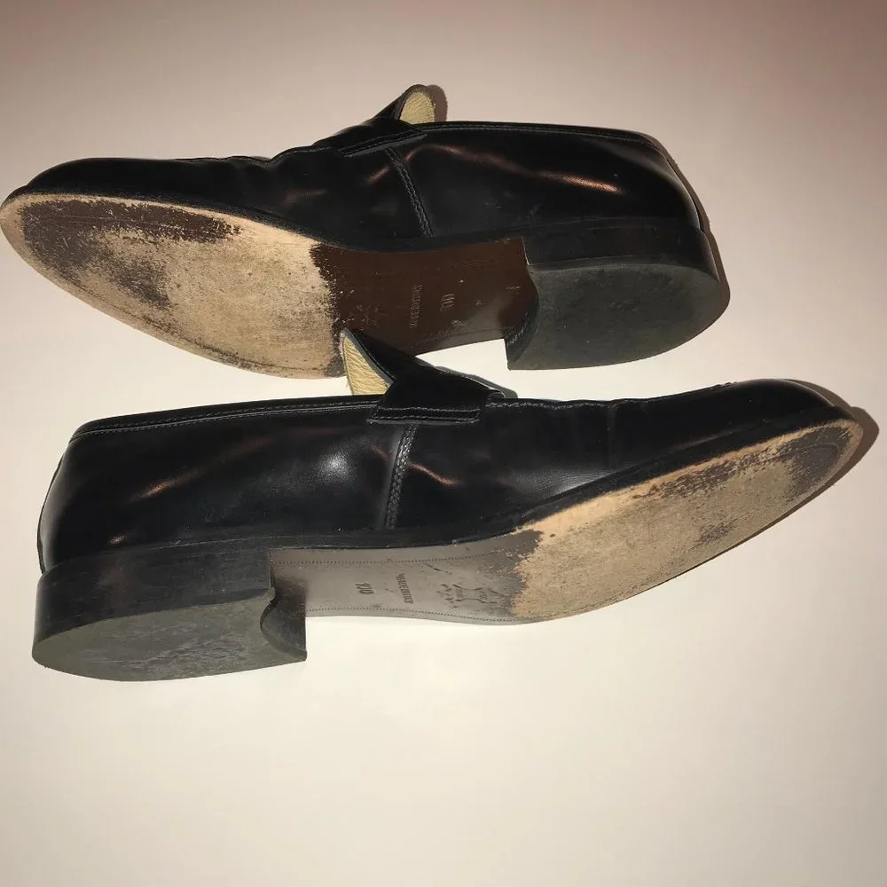 Italy Panelli leather loafers size‎ 10D